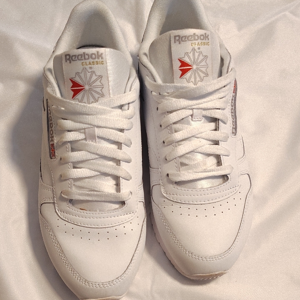 Reebok Classic White Sneakers Mens 8.5